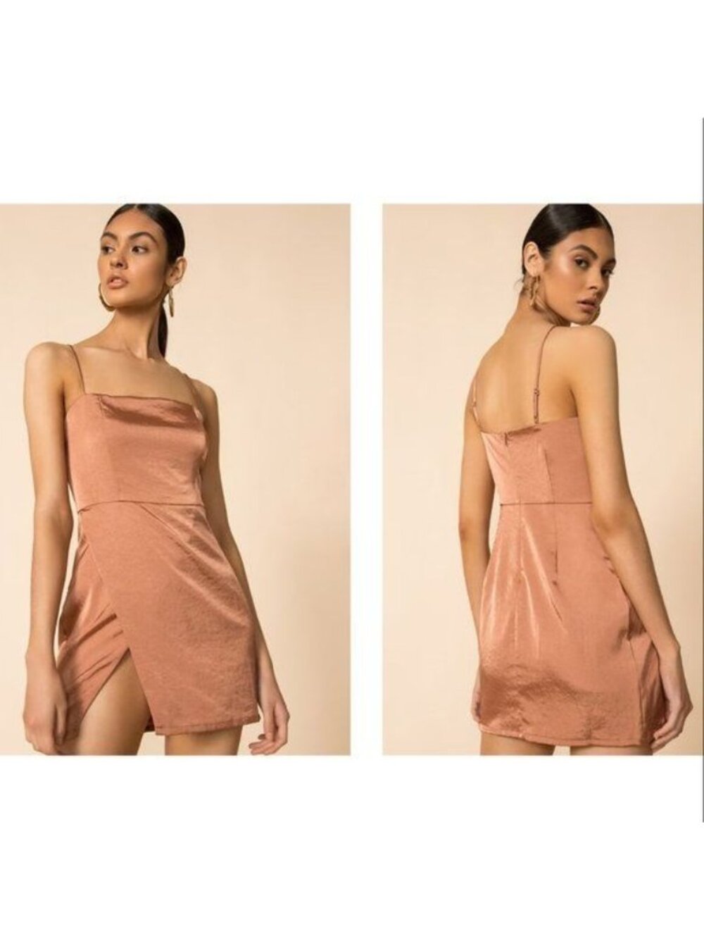Superdown Gianna Slit Mini Dress - L